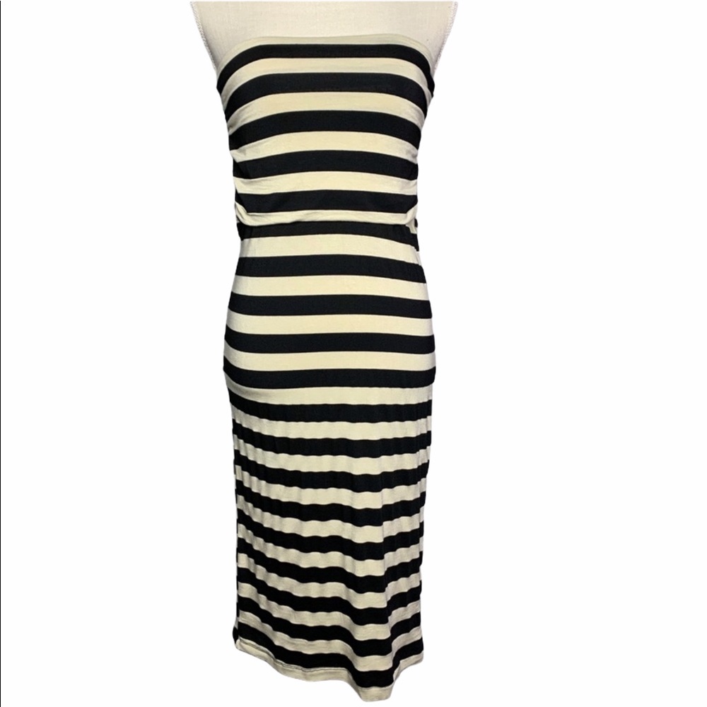 Laila Jayde Strapless Stripe Dress